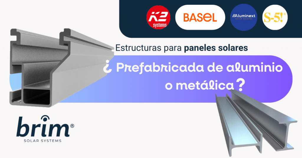 estructura para paneles solares de aluminio