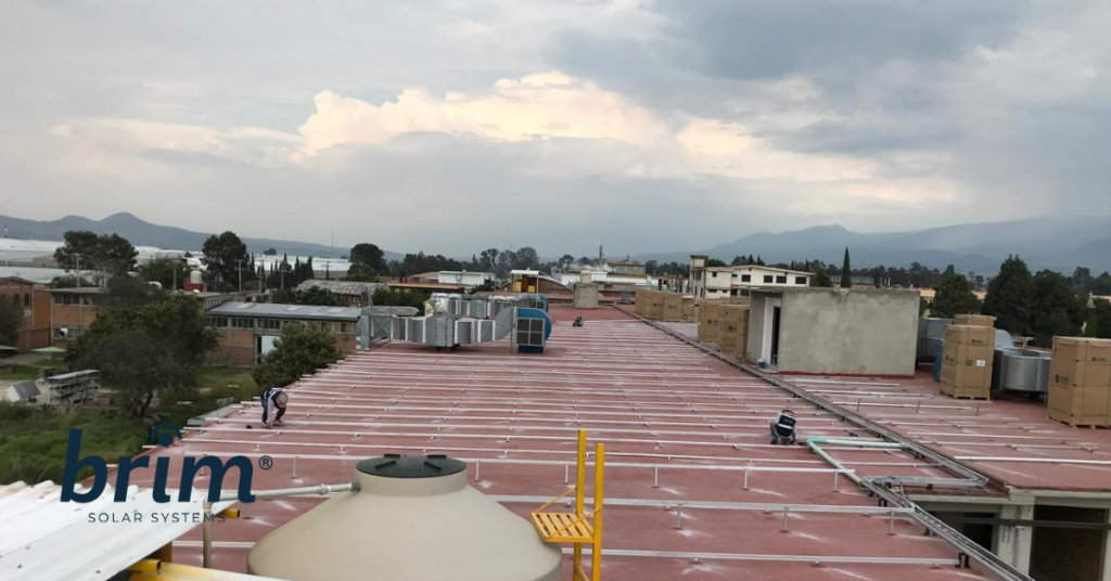 estructura prefabricada de aluminio para paneles solares 