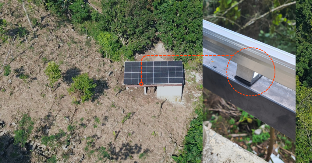 neopreno para evitar par galvanico en instalación de paneles solares