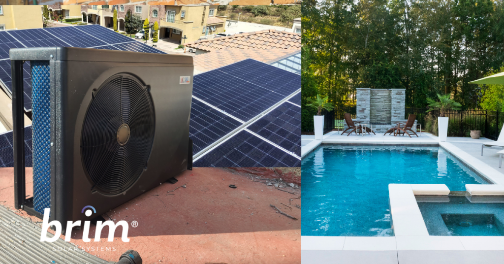 bomba de calor con paneles solares para alberca