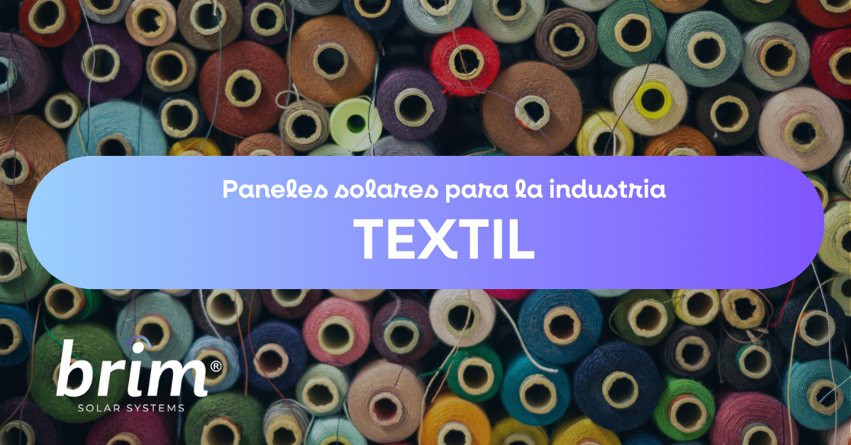 paneles solares para la industria textil