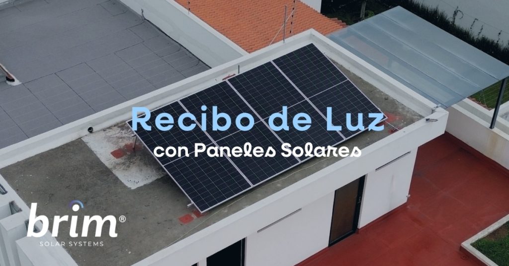 Recibo de Luz con Paneles Solares