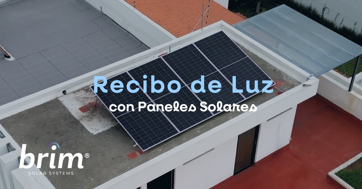Recibo de Luz con Paneles Solares